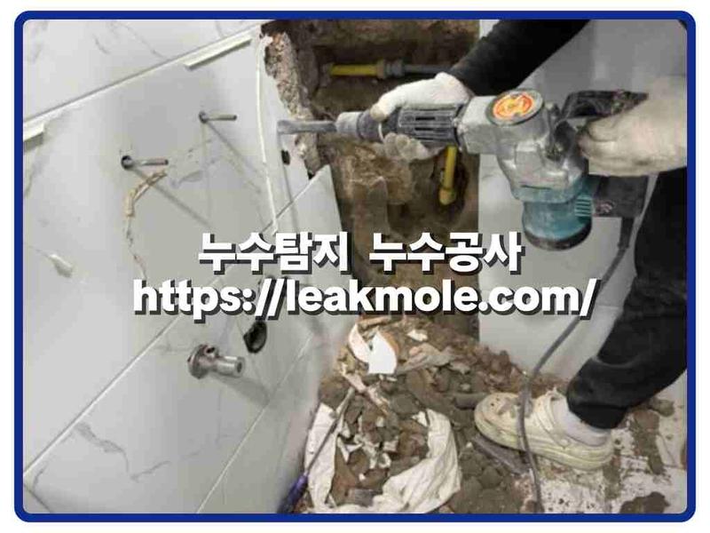 누수탐지 현장 작업 사진 3